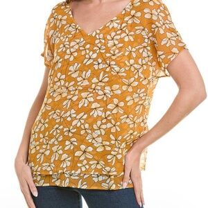 CAbi Floral Thrive Top Size M